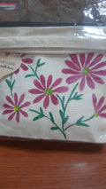Hand-painted canvas pouch D2