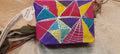 Hand-painted canvas pouch D3