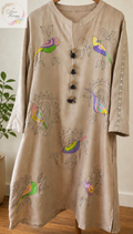 Kantha Hand Embroidered Brown Tunic