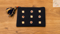 Hand-embellished cotton pouch D10
