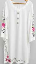 Hand-painted ready to wear silk shirt